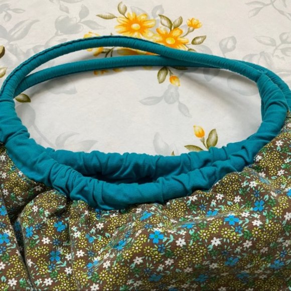 Reversible Boho Blue Floral Bag - Picture 3 of 6